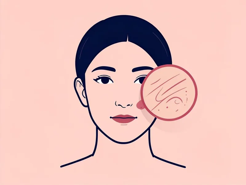 Illustration of pimple and acne scar treatment at Dr. K. Monalisa Gupta's skin clinic in Motihari